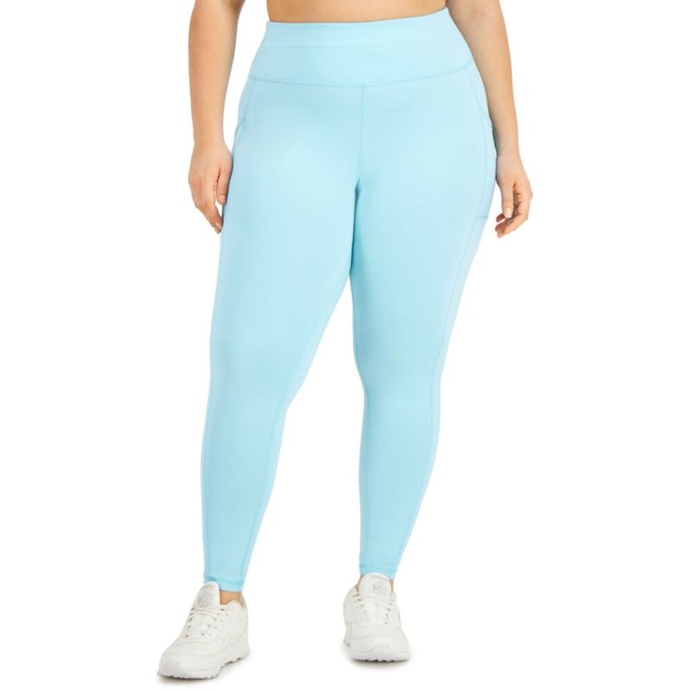 ID Ideology Womens Compression High Waist Side Pocket 7/8 Length Leggings In Reg